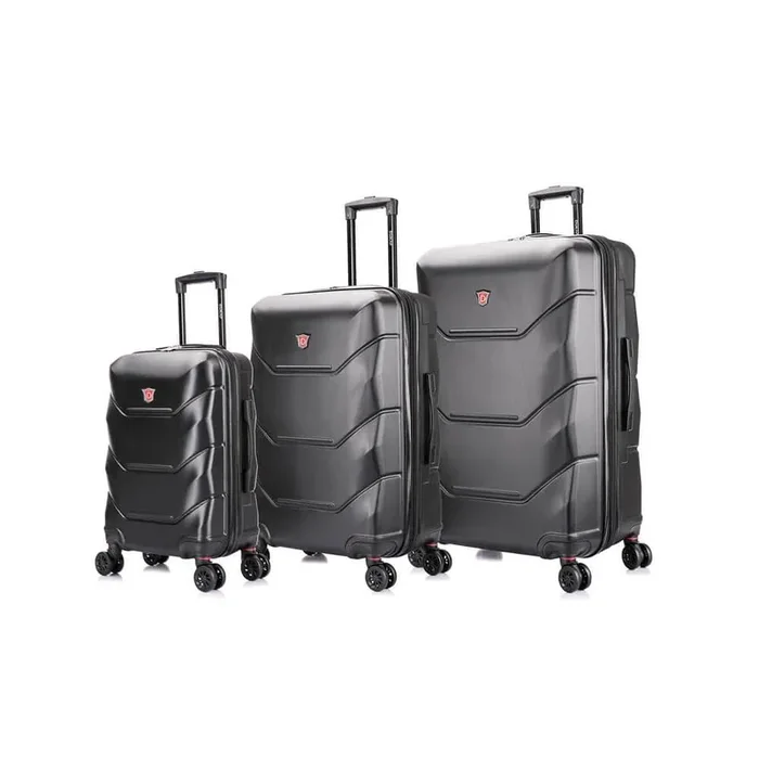 Zonix 20 in./26 in. / 30 in. Black Lightweight Hardside spinner 3 pc set